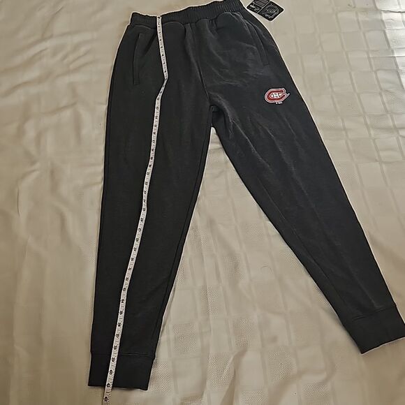 NHL Men's Canadian Montreal Logo Sweatpants Small Gray - Picture 10 of 16